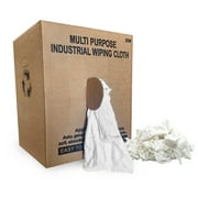 White T-Shirt Rags Low-Lint Cleaning Cloths for Household, Workshop & industrial 25 lbs. Box