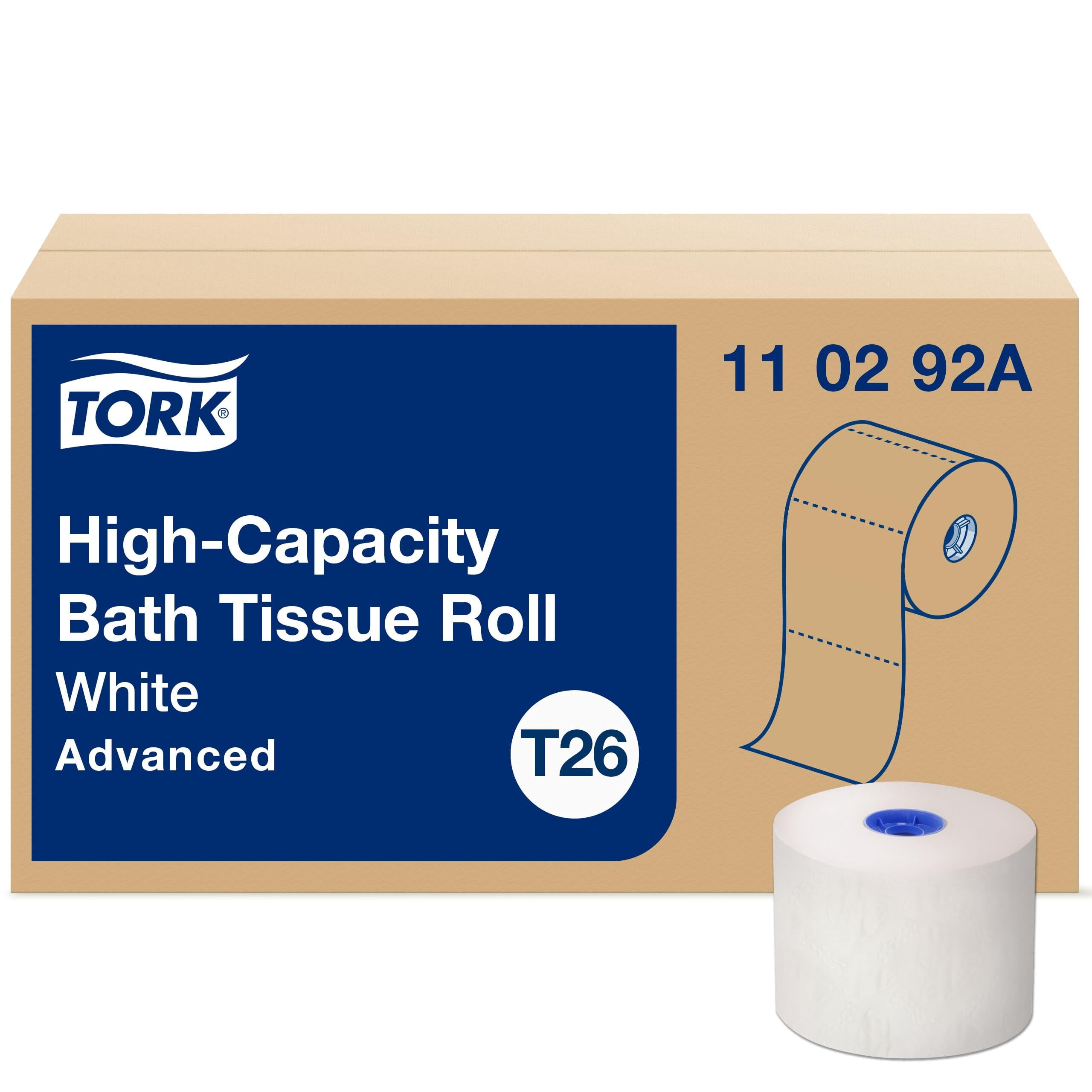 High Capacity Toilet Paper Rolls White T26, 2-Ply Bath Tissue, 36 Rolls 1000 Sheets Per Roll, Commercial Grade for Office Hospital Restroom, 110292A