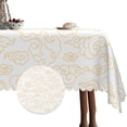 thumbnail image 1 of White Tablecloth for Rectangle Tables,Linen Table Cloth,Table Cover for Dining Kitchen Decor Party Banquet,54x78, 1 of 5
