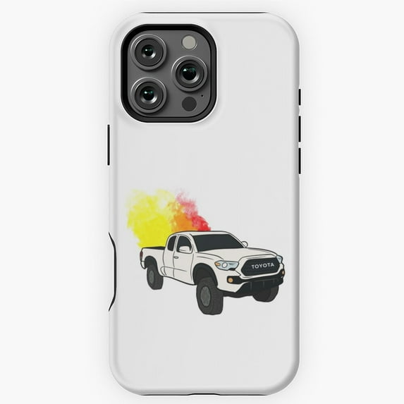White Tacoma Toyota Off-Road Truck Phone Case for iPhone 16 15 14 13 12 11 Pro Max - Trendy Everyday Phone