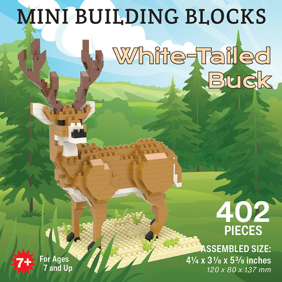 White Tail Buck Mini Building Blocks