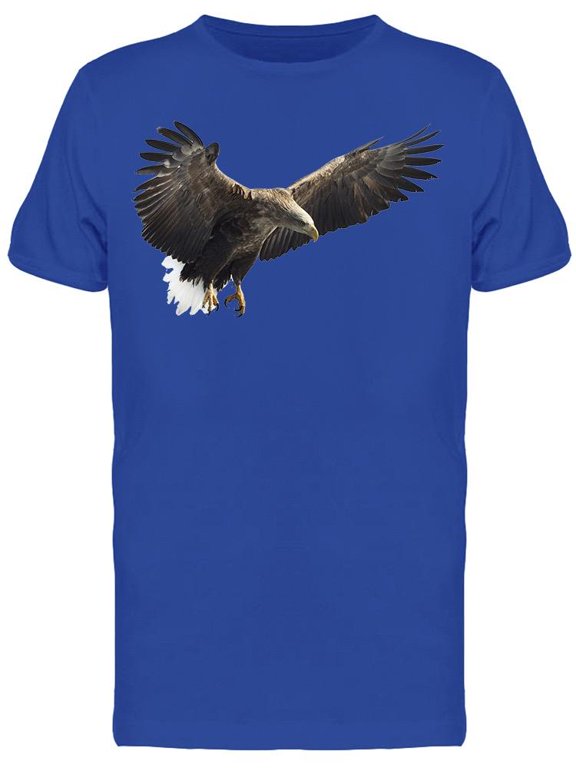 White Tail Eagle Spreading Wings T-Shirt Men -Image by Shutterstock, Male Large