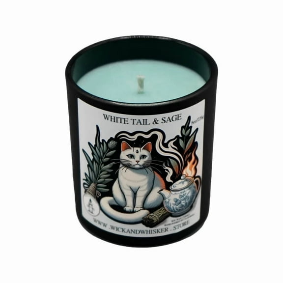 White Tail & Sage - Pet Themed Scented Soy Candle