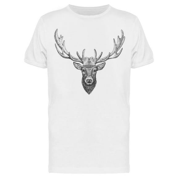 White Tailed Deer T-Shirt Men -Image by Shutterstock, Male XX-Large