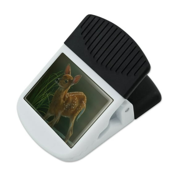 White-Tailed Fawn Alert Baby Deer Refrigerator Fridge Magnet Magnetic Hanging Hook Note Snack Clip