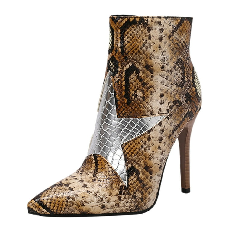 White store glossy boots