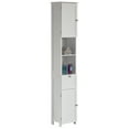 thumbnail image 1 of White Tall Standing Bathroom Linen Tower Storage Cabinet for Bathroom and Vanity, 1 of 7