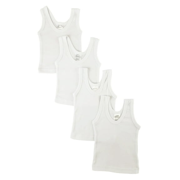 White Tank Tops 4 Pack