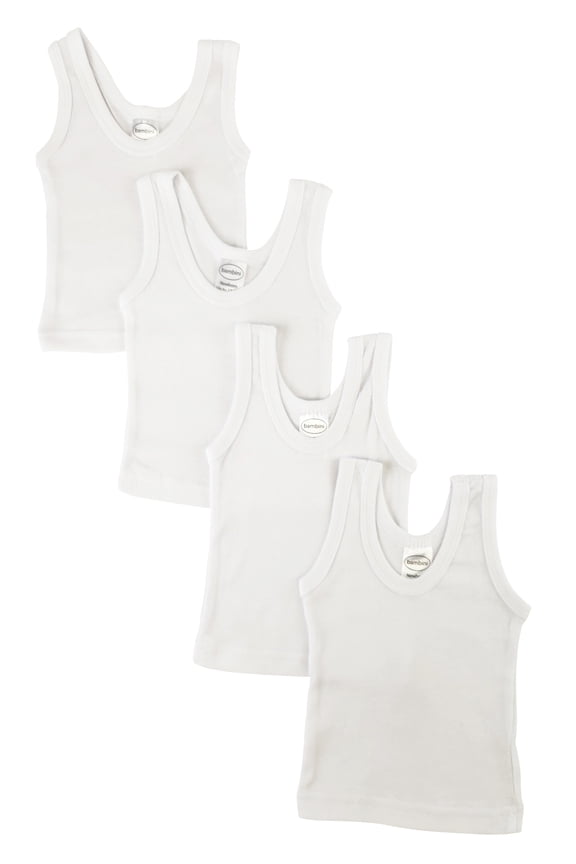 White Tank Tops 4 Pack