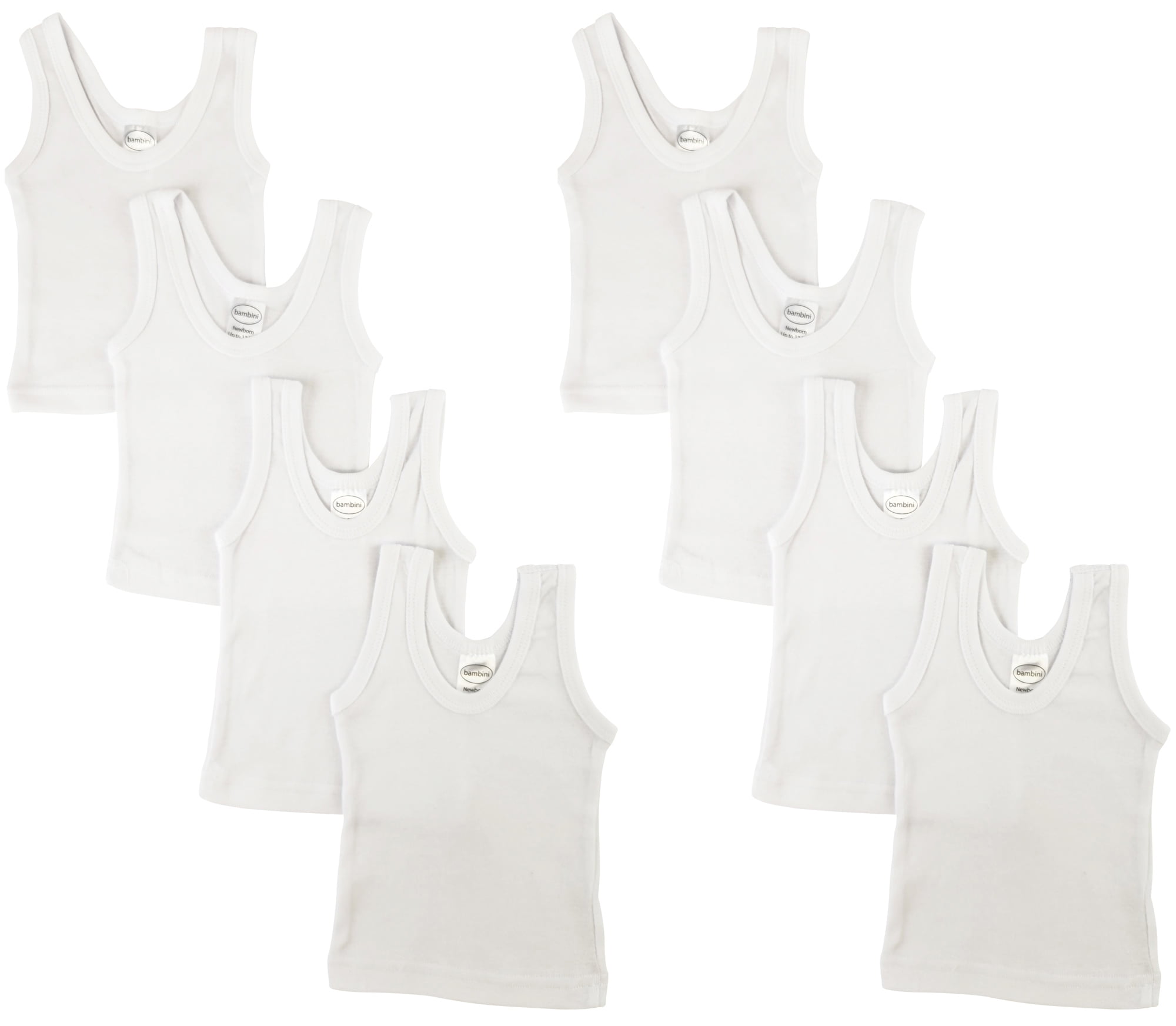 White Tank Tops 8 Pack - Walmart.com