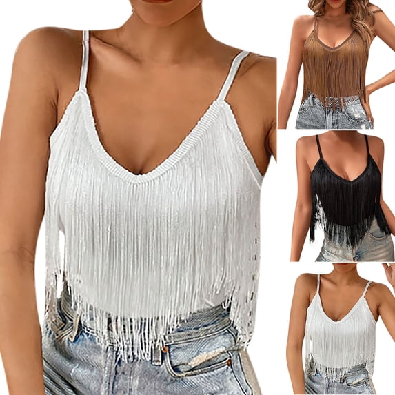 White Tank Tops Women Fashion Women's Summer Sleeveless V-Neck Solid Comfy Regular Casual Tank Tops White S