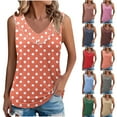 thumbnail image 1 of White Tank Tops Women Ladies'spring And Summer Casual Solid Color Sleeve Round Neck Sleeve Round Neck Top/Shirt Pink M, 1 of 6