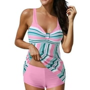 YAOHUA White Tankini Top Loose Tankini Tops for Women Tankini Swim Tops for Women Womens Bathing Suits with Shorts Tankini with Shorts for Women Tankini With Shorts For Women