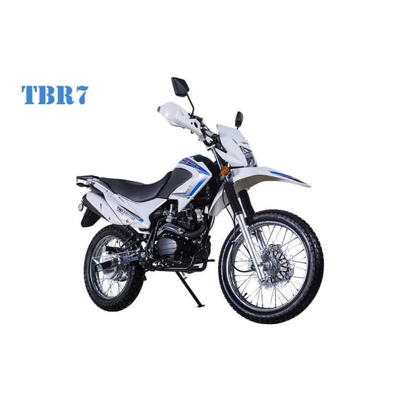 White Taotao TBR7 On Road Highway 229cc Motorcycle, Electric Start, Kick Start