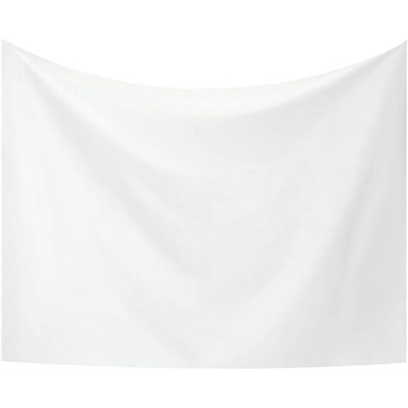 White Tapestry White Cotton Tapestry for Tie Dyeing Wall Hanging Tapestry DIY and Bath Towel Travel Towels Bedroom Living Room Craft Decor (39.37 x 29.72 Inch White)