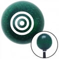 thumbnail image 1 of White Target Green Metal Flake Shift Knob with M16 x 1.5 Insert Shifter Auto Manual, 1 of 1