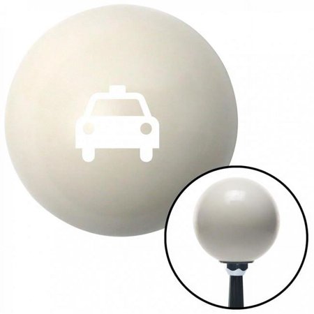 White Taxi Ivory Shift Knob with M16 x 1.5 Insert Shifter Auto Manual Custom Brody