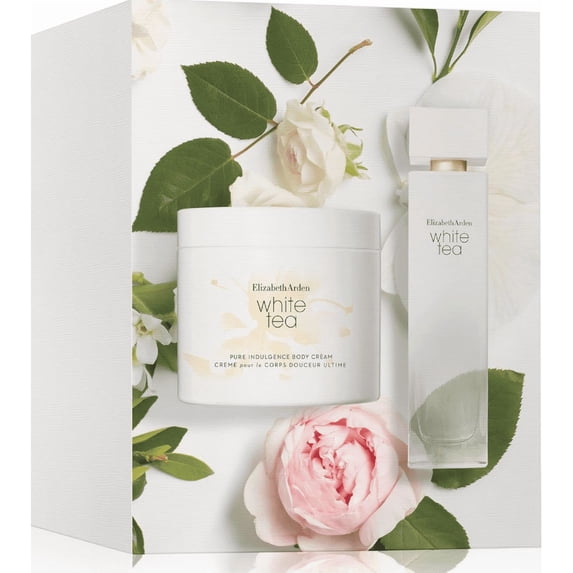 White Tea By Elizabeth Arden 2 Pieces Gift Set 3.4 oz Edt Spray +13.5oz Body Cream