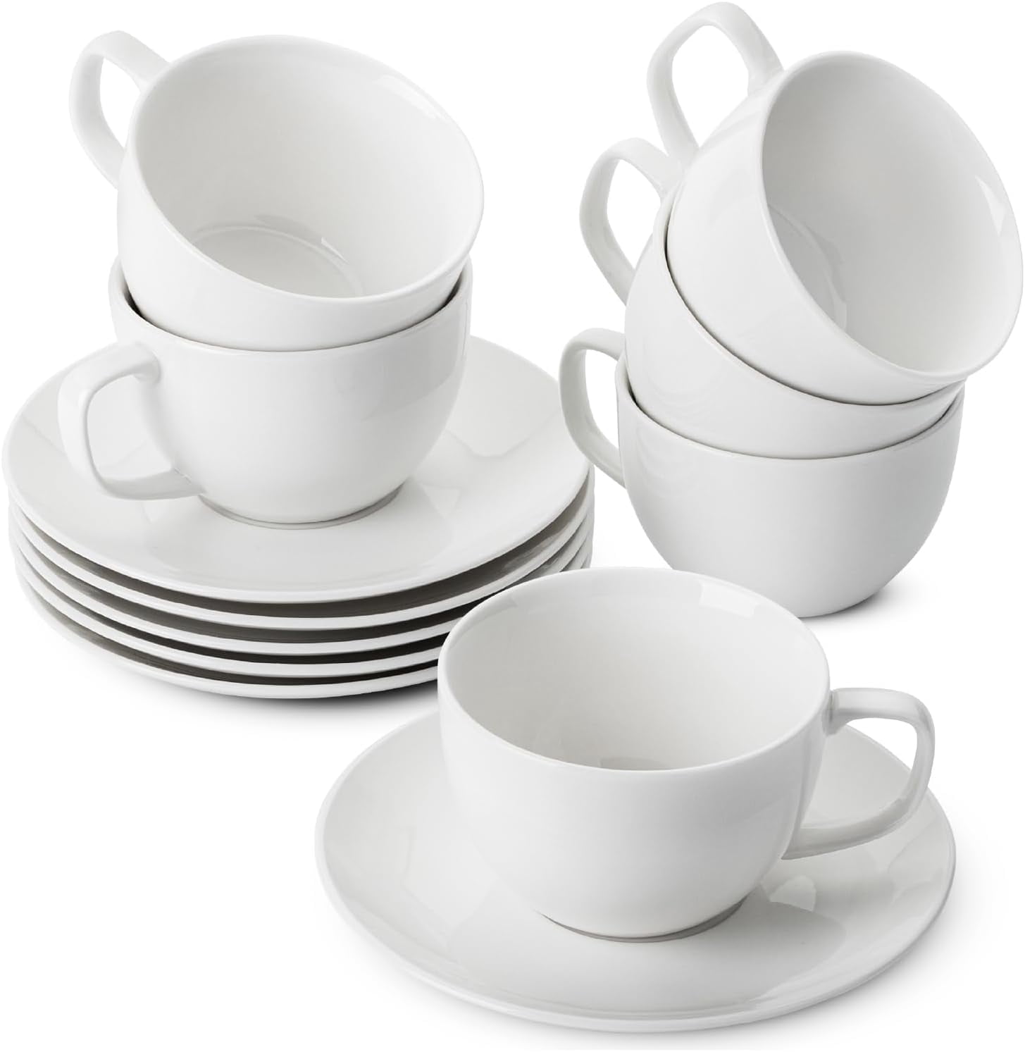 White Tea Cups And Saucers 8oz Tea Cups Set Of 12 Porcelain Tea Cups white-tea-cups-and-saucers-8oz-tea-cups-set-of-12-porcelain-tea-cups