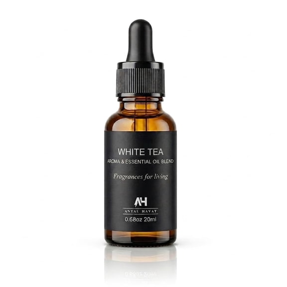White Tea Essential Oil 20ml  Luxury Hotel Essential Oils for Diffusers and Home - Pet Friendly Non Toxic Essential Oils - Premium Home Fragrance - Baccarat Rouge 540 Scent Glass Bottle with Dropper