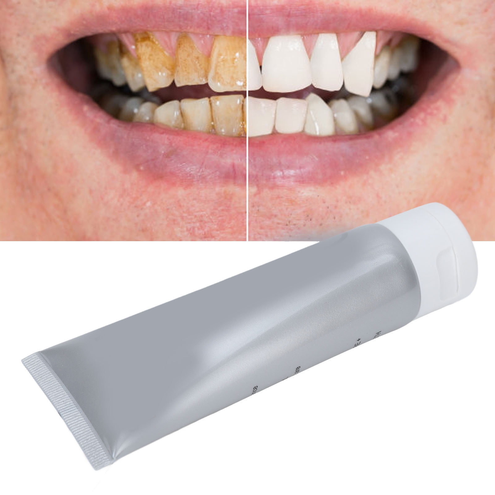 White Teeth Toothpaste,80g Baking Soda Toothpaste Lightly Foaming