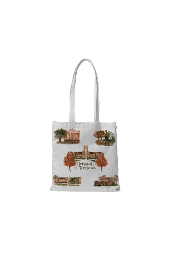 White Tennessee Volunteers Laura Wilcox Designs Tote Bag