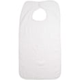 thumbnail image 1 of White Terry Cotton Adult Bibs with Velcro Closure - 18"x34" / 12-Pack, 1 of 5