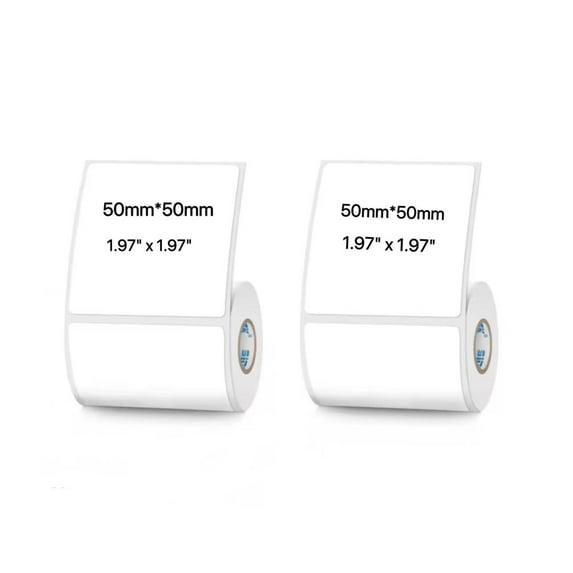 White Thermal Labels Compatible with Phomemo,Marklife for Barcode, Price Tags, Shipping & Logo Design
