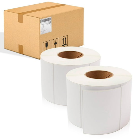 White Paper Direct Thermal Labels, Perforated Self-Seal, 4760 Count, 3 x 5 in