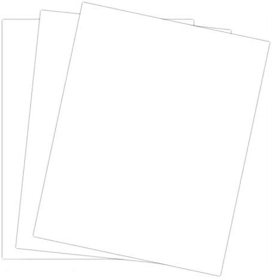 White Thick Paper Cardstock 8 X 10" Blank 100 Lb Cover Card Stock For Photo & Picture Frame