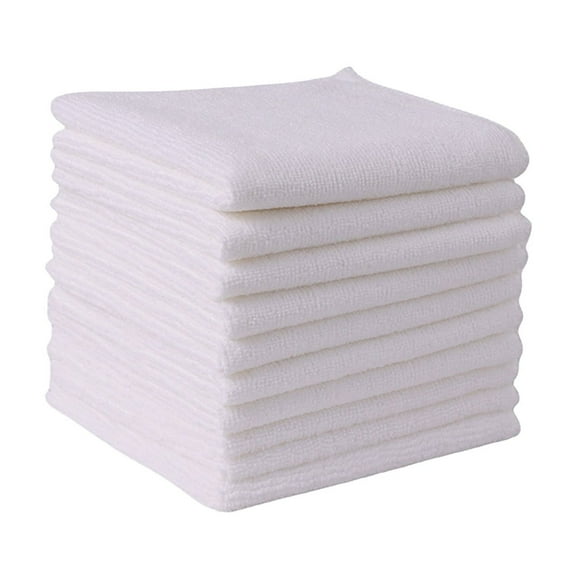 White Thickened Dishwashing Cloth With Absorbent Material 30X30Cm For Kitchen Use