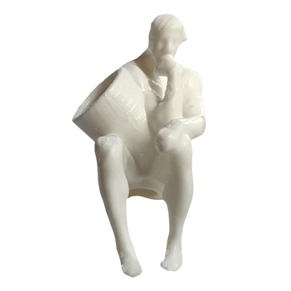 White Thinker Pooping Man Squeezing Toothpaste Artifact Creative Funny ...