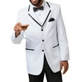 thumbnail image 1 of White Three Button Classic Regular Fit Tuxedo TUX108, 1 of 1