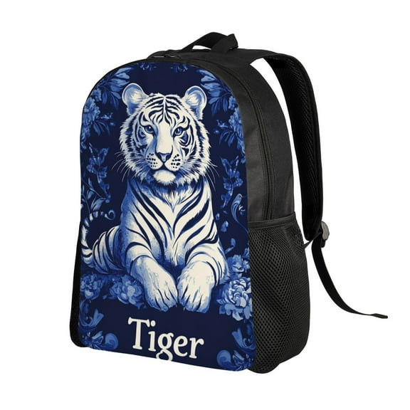 White Tiger Backpack Double Shoulder Backpack Durable, Spacious, Ergonomic Design for Travel, Work & Outdoor Use