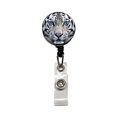 thumbnail image 1 of White Tiger Face Retractable Reel ID Badge Key Card Name Tag Holder with Clip, 1 of 7