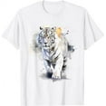 thumbnail image 1 of White Tiger Lover Artwork | Animal Motif Tiger T-Shirt, 1 of 3