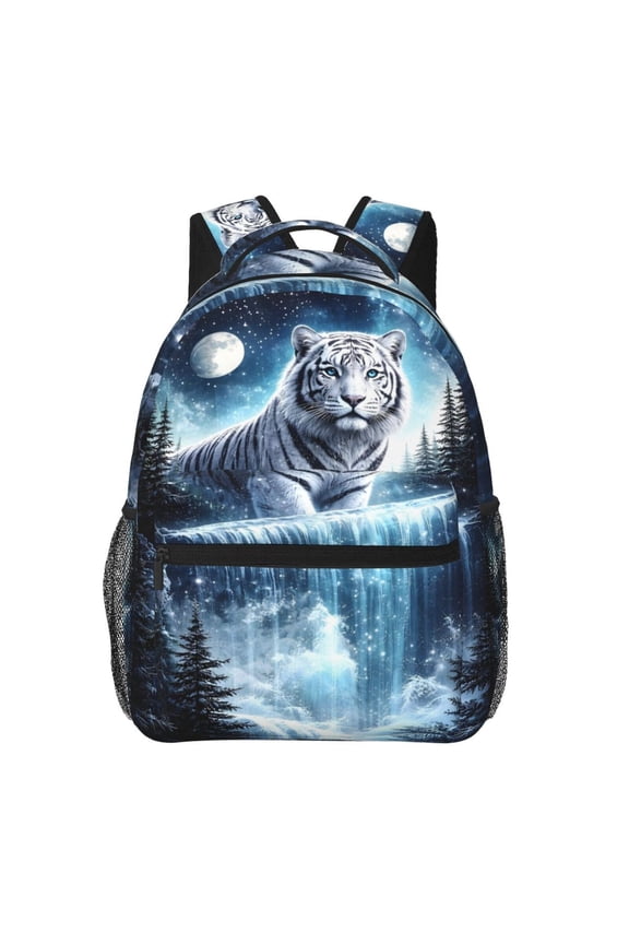 White Tiger Moonlight Backpack Lightweight Rucksack Travel Bag for Men and Women