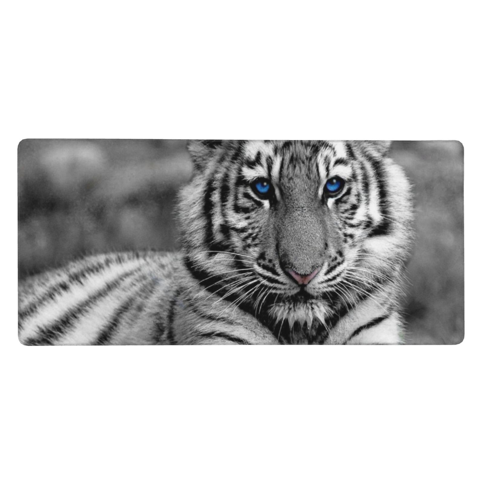 White Tiger Pattern Mousepad Large Mouse Pad Desk Pad Computer Keyboard