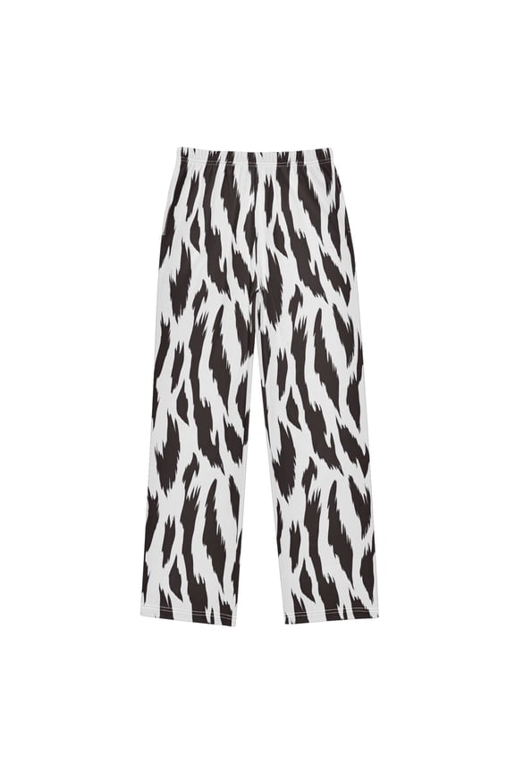 White Tiger Stripes Pajama Pants Soft Lightweight Lounge Pants Bottoms Sleep Pants Warm Comfy