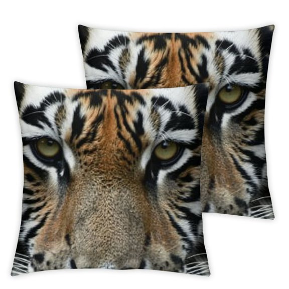 White Tiger with Green Eyes Watching You Farmhouse Decor Family Decoration Sign Home Decorative Throw Pillow Case Cushion Cover Sofa Couch,