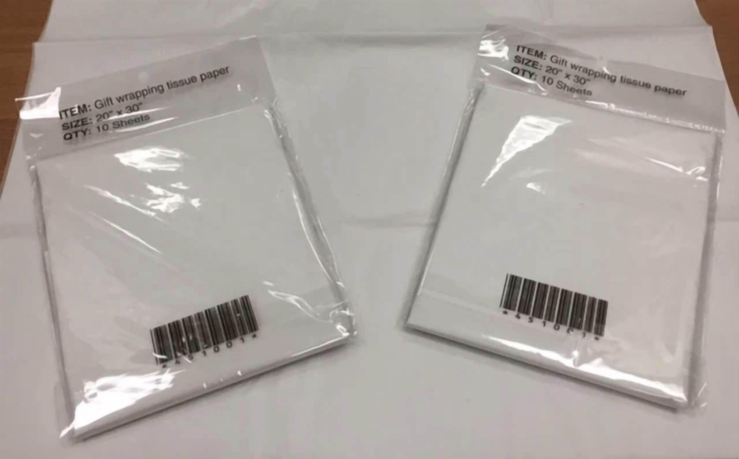 White Tissue Paper 3 Packs-10 Sheet Per Pack - 20" X 30" Brand New Free Shipping