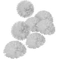 thumbnail image 1 of White Tissue Pom Poms DIY Tissue Paper Flowers for Birthday Wedding Baby Shower Tea Party Dessert Table Decoration, Pack of 18, 1 of 3