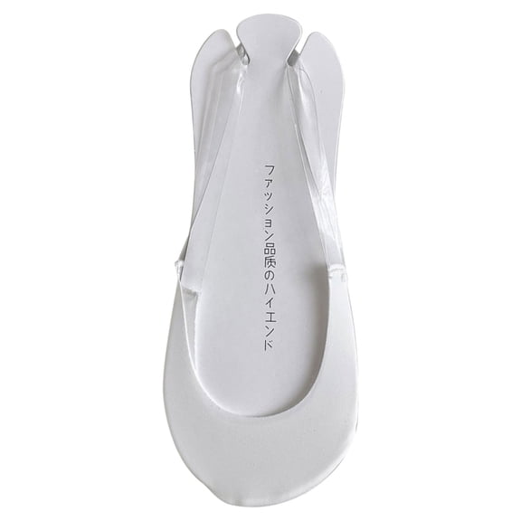 White Toe Topper Socks For Women No Show Socks Low Cut Liner Socks Non Slip Breathable Socks For High Heels Flats Dress Shoes White 1 Pair