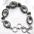 thumbnail image 1 of White Topaz Gemstone 925 Sterling Silver Handmade Jewelry Bracelet Size-7-8", 1 of 2