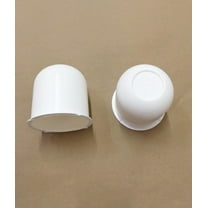 White Trailer Wheel Hub Center Cap 3.125 inch diameter Travel Trailer, Camper RV