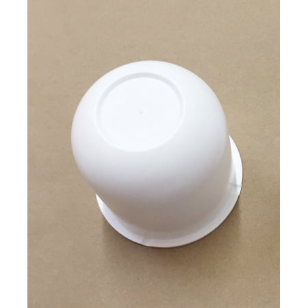 White Trailer Wheel Hub Center Cap 3.125 inch diameter Travel Trailer, Camper RV