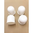 thumbnail image 1 of White Trailer Wheel Hub Center Cap 4.25 inch diameter Travel Trailer, Camper RV, 1 of 4