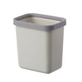 thumbnail image 1 of White Trash Can without Lid, Household Kitchen and Bathroom Basket with Pressure Ring, Durable and Convenient Trash Bin for Home Use, Compact and Stylish Waste Container for Kitchen and Toilet, 1 of 5