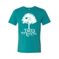 thumbnail image 1 of White Trees Need Love Too Unisex Adult Short Sleeve T-shirt-Teal Triblend-xl, 1 of 4