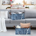 thumbnail image 1 of White Trees Winter Storage Bins with Handles Foldable Storage Baskets for Shelves Organizer Cloth Baskets, 1 of 8